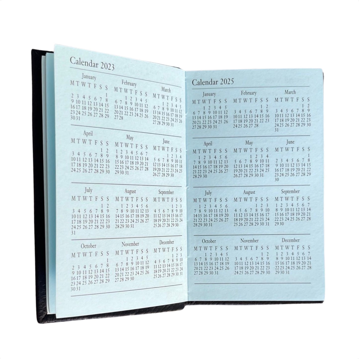 2024 CROSSGRAIN Leather Pocket Calendar Book | 4 x 2.5" | D742L