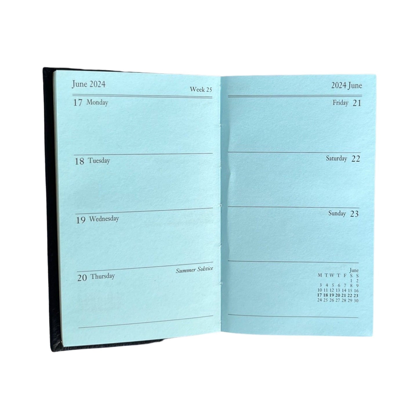 2024 CROSSGRAIN Leather Pocket Calendar Book | 4 x 2.5" | D742L