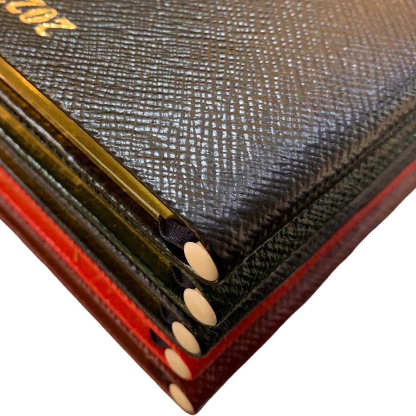2025 D753LJ | Crossgrain Leather Calendar Book | One Week Per Opening | Pencil in Spine | 5" x 3" | YEAR 2025