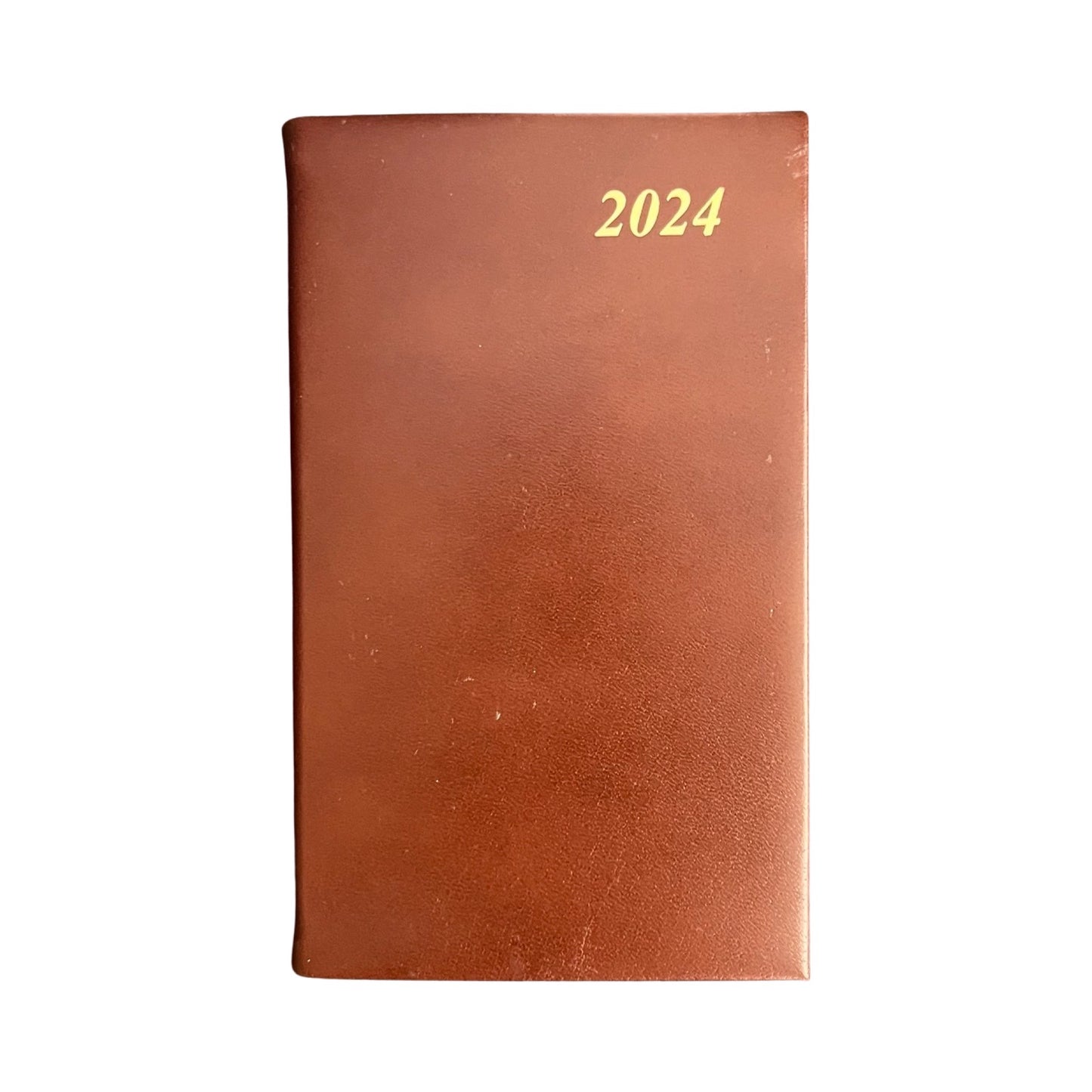 2024 CALF Leather Pocket Agenda Book | 4 by 2.5" | D742C