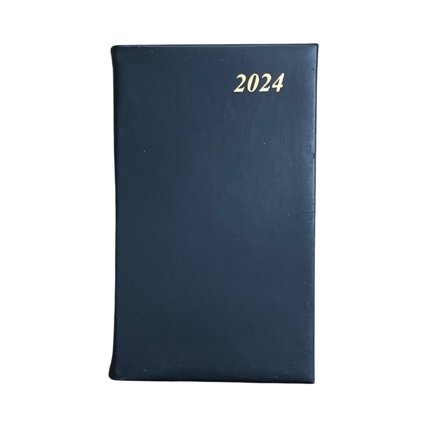 2024 CALF Leather Pocket Agenda Book | 4 by 2.5" | D742C