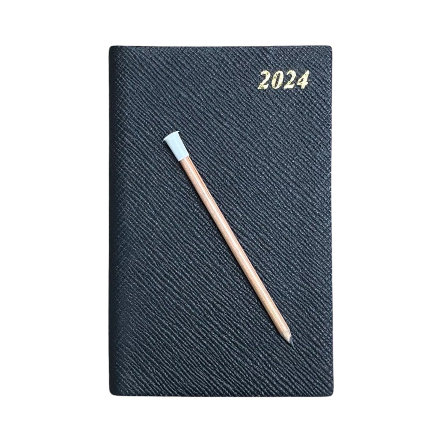 2024 CROSSGRAIN Leather Pocket Calendar Book | 5 x 3" | Pencil in Spine | D753LJ