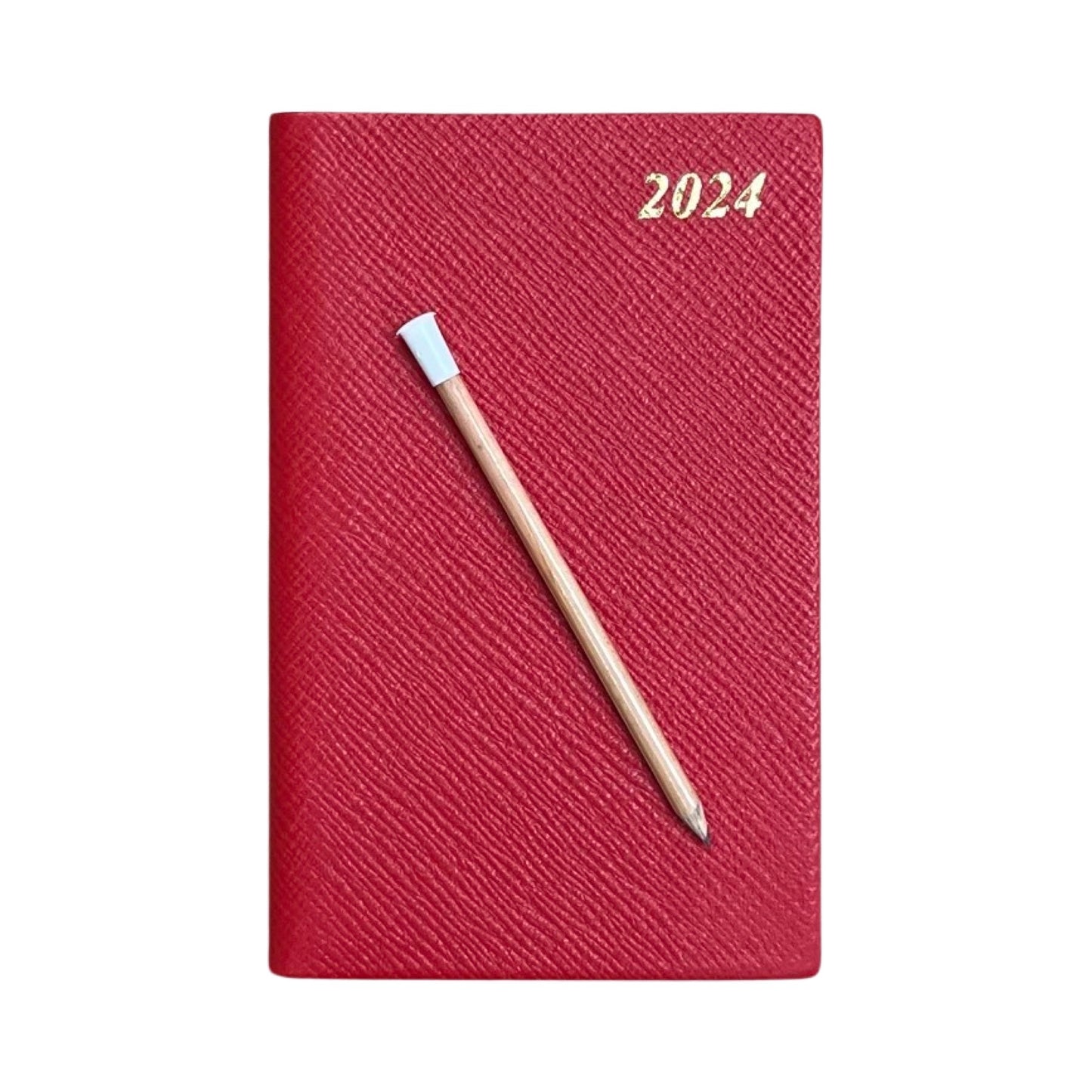 2024 CROSSGRAIN Leather Pocket Calendar Book | 5 x 3" | Pencil in Spine | D753LJ