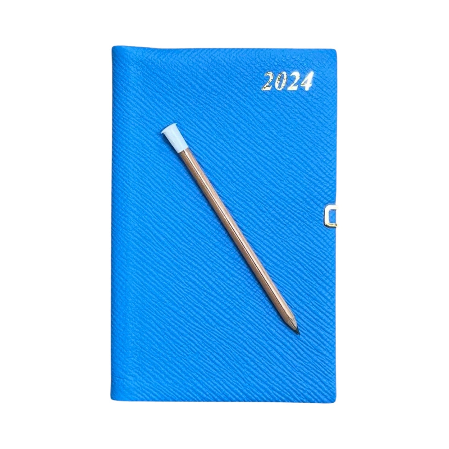 2024 CROSSGRAIN Leather Pocket Calendar Book | 5 x 3" | Pencil with Gold Clasp | D753LJC