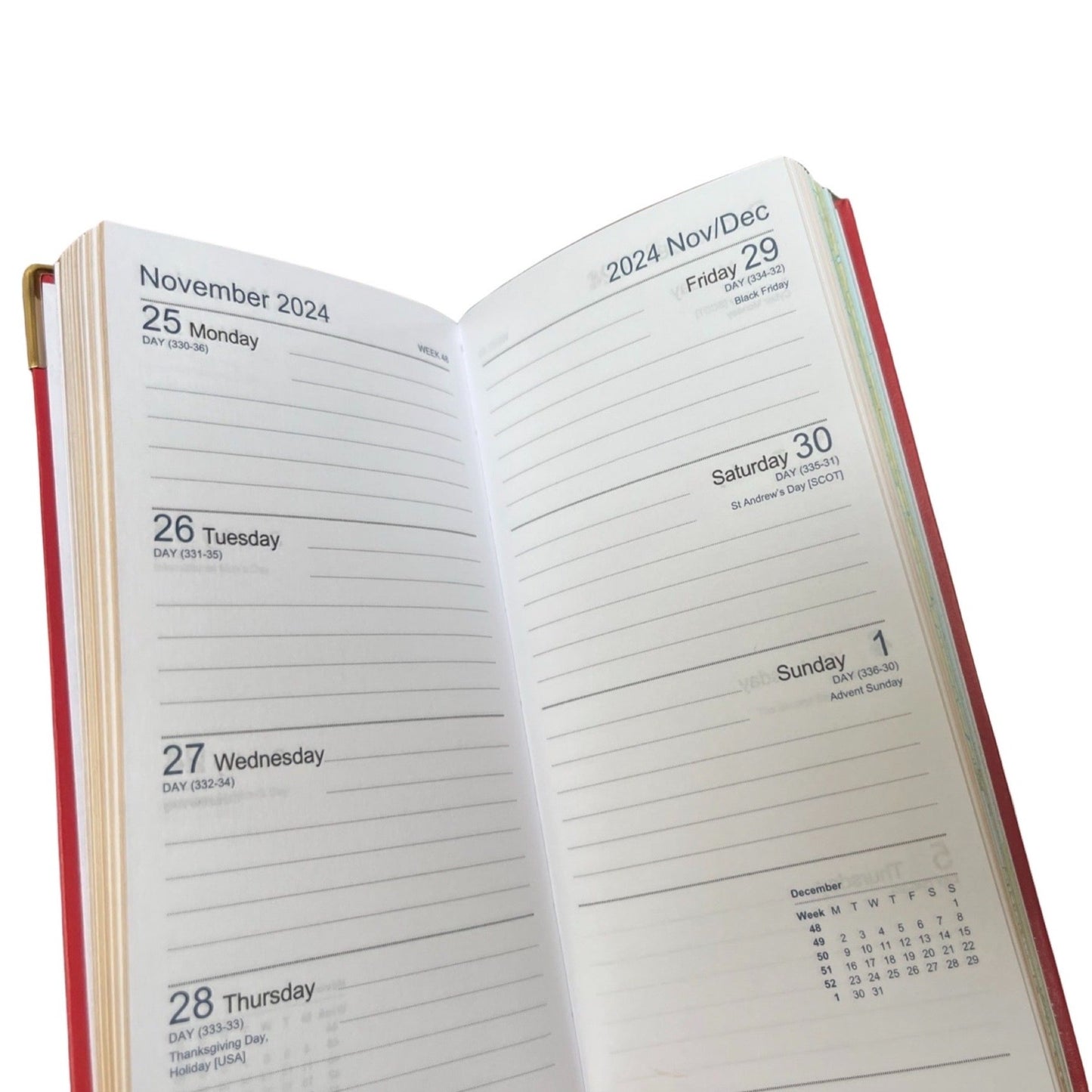 2024 BONDED Leather Pocket Planner | 6 x 3" | D763VBL