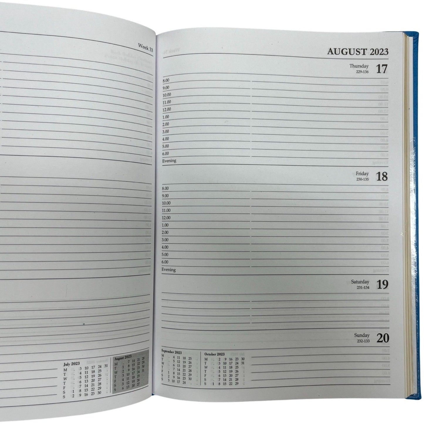 2024 | Desk Agenda | CROSSGRAIN LEATHER APPOINTMENT DESK PLANNER | 8 x 6" | One Week Per Opening | D786L | Note: this book is NOT for next year