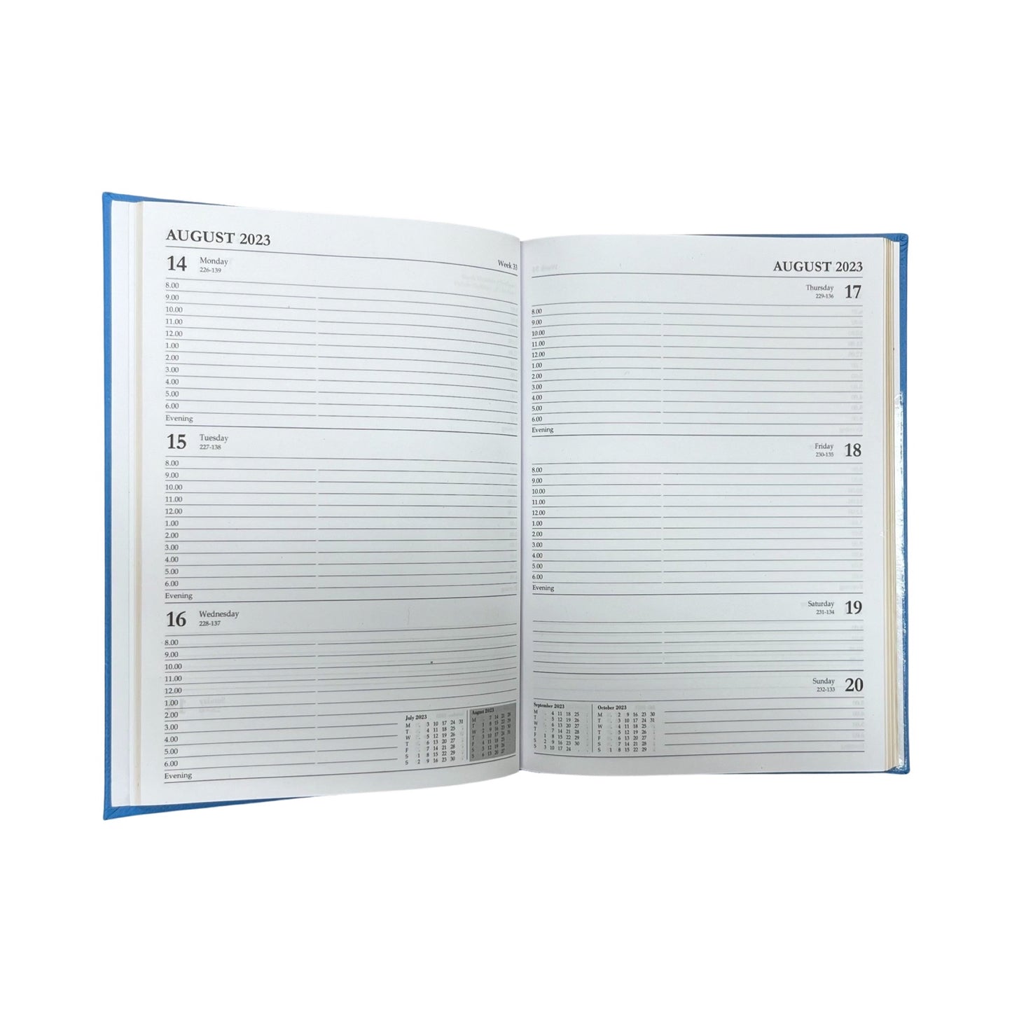 2024 | Desk Agenda | CROSSGRAIN LEATHER APPOINTMENT DESK PLANNER | 8 x 6" | One Week Per Opening | D786L | Note: this book is NOT for next year
