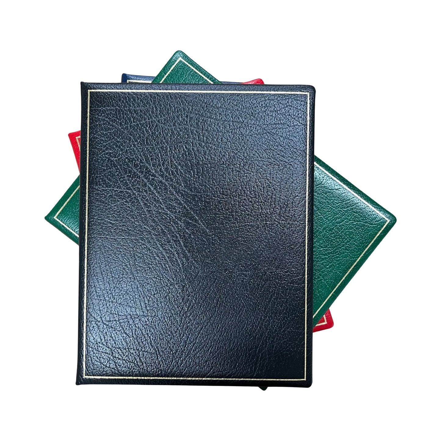 Classic Leather Guest Book | 9 by 7 Inches Vertical | Buffalo Hide Embossed Calf Leather | Blank Pages | M79CAB