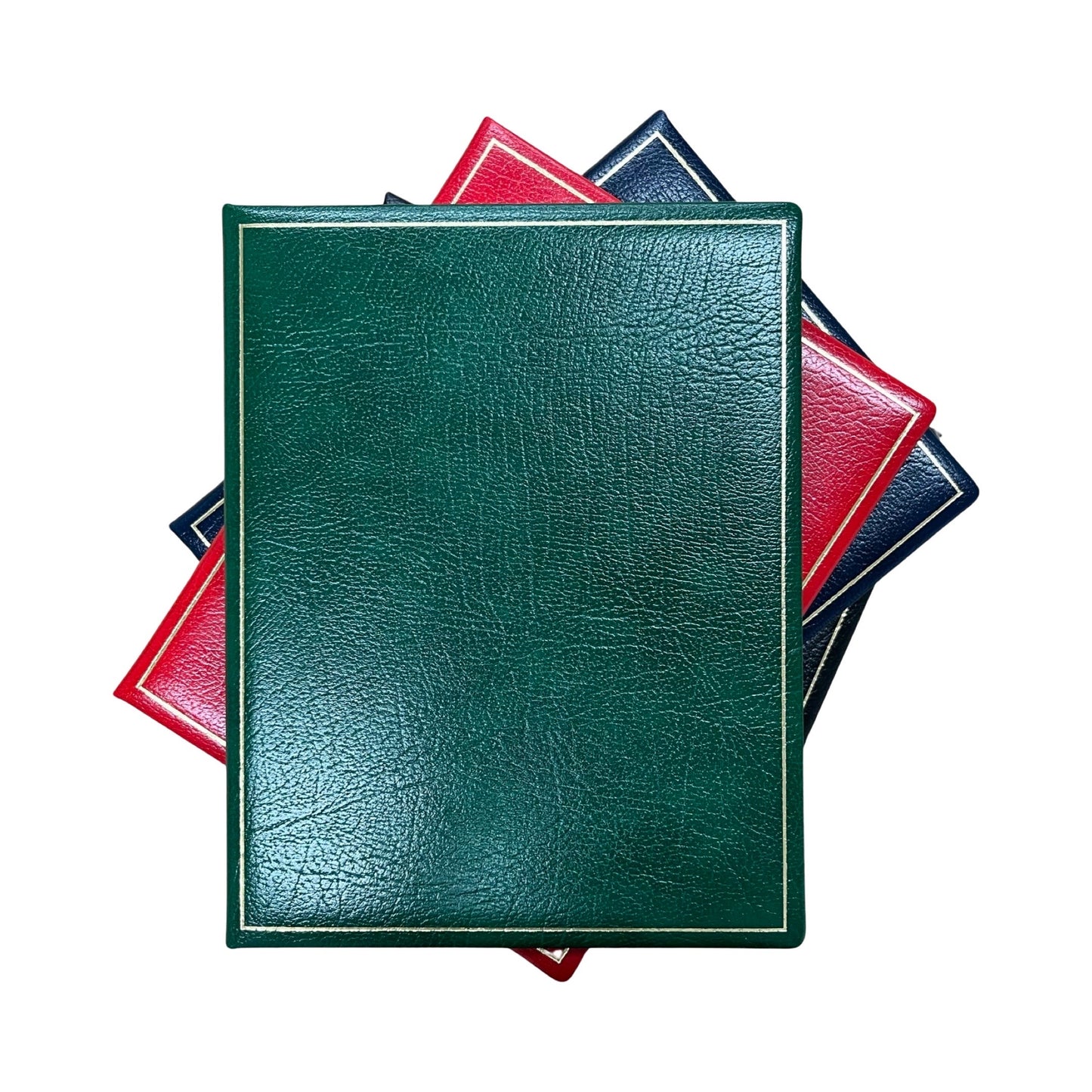 Classic Leather Guest Book | 9 by 7 Inches Vertical | Buffalo Hide Embossed Calf Leather | Blank Pages | M79CAB