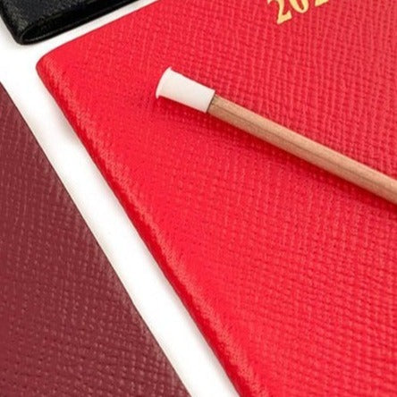 2024 | CROSSGRAIN Leather Pocket Calendar Book | 4 x 2.5" | Pencil in Spine | D742LJ | Note: this book is NOT for next year