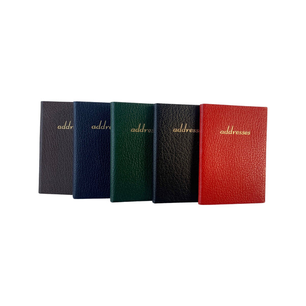 Leather Address Book Pocket Size Charing Cross Tiny Luxury