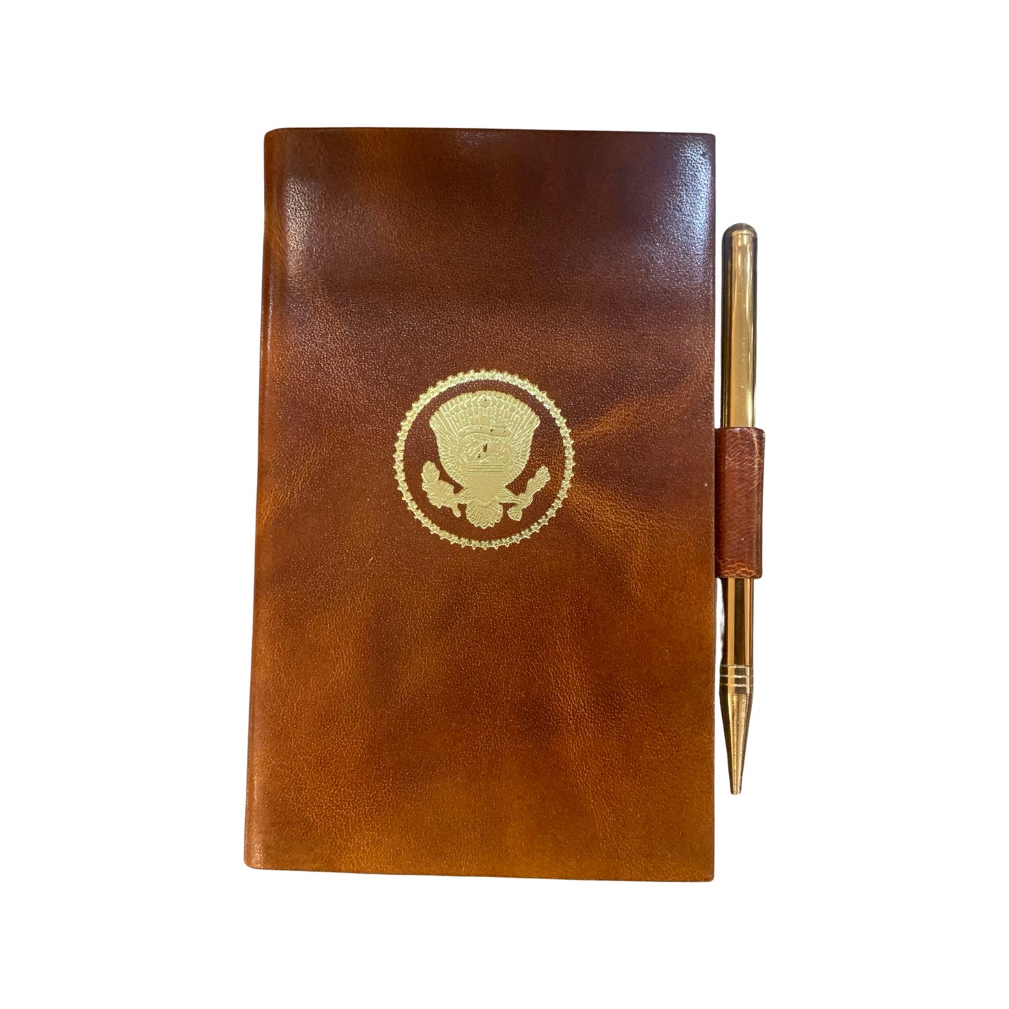 Presidential Seal Book | Leather Pocket Passwords Book | 4 by 2.5 inches | Polished Calf | Charing Cross | No. A42C-PS