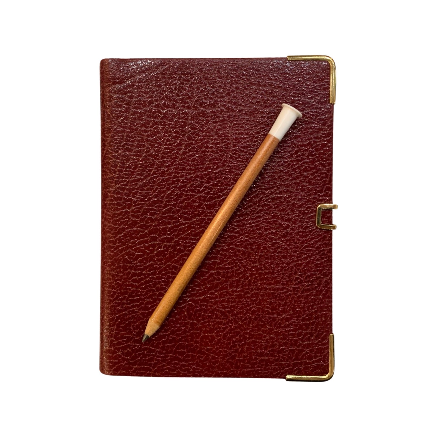 Address Book, 4 by 2.75 inches | Buffalo Embossed Calf | with Pencil and Clasp | A42BJC