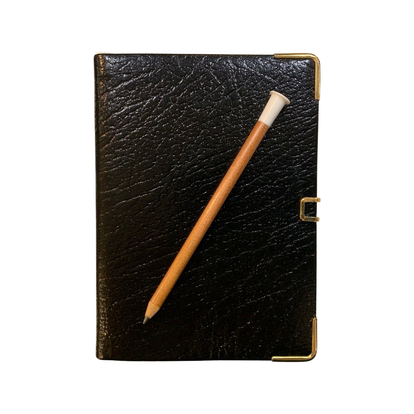 Address Book, 4 by 2.75 inches | Buffalo Embossed Calf | with Pencil and Clasp | A42BJC