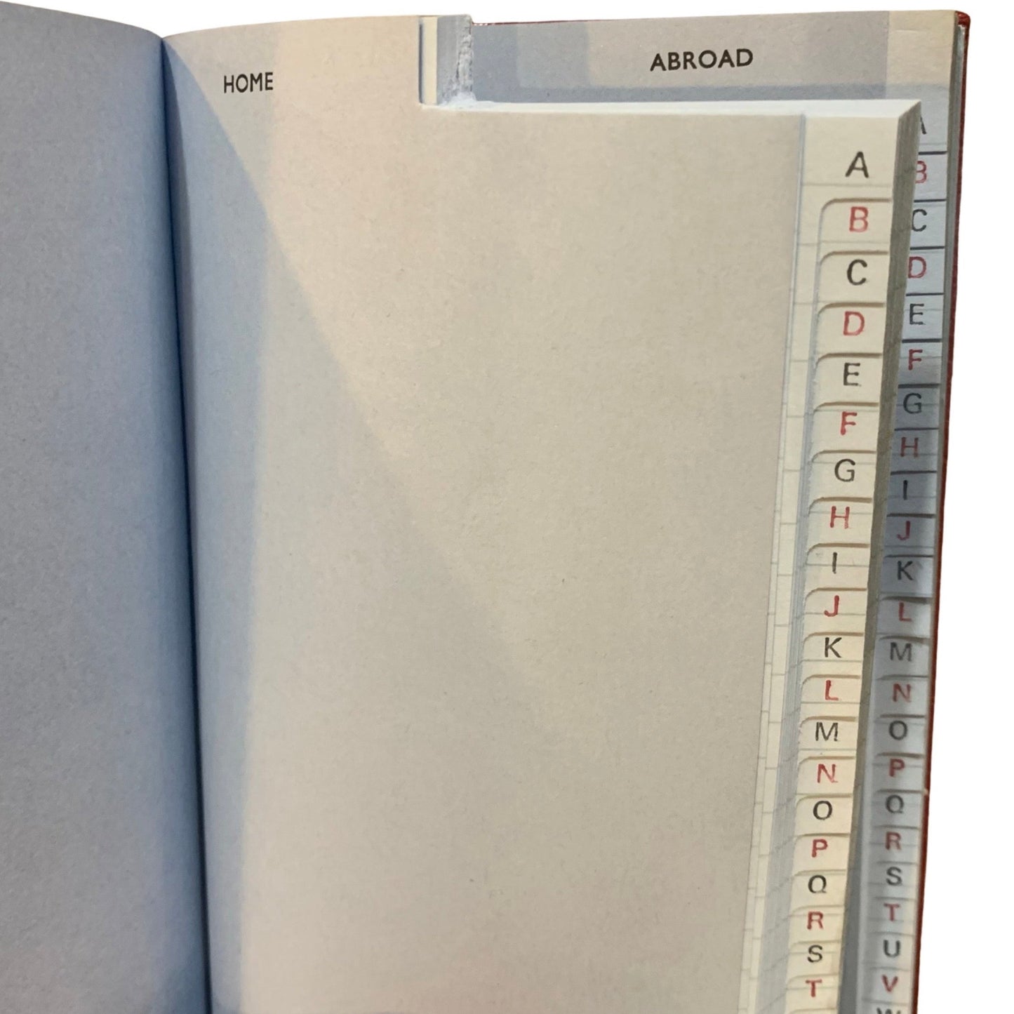 Address Book | Home and Abroad | Pocket Address Book | 5 by 3 inches | Cross Grain Leather | A53LHA