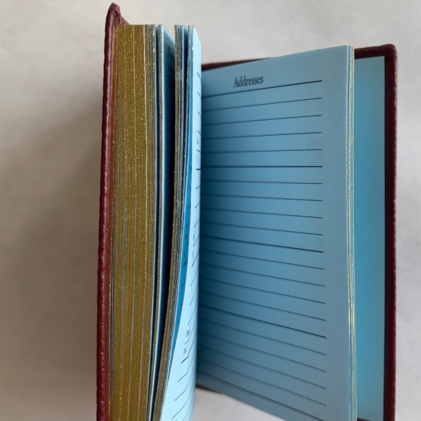 YEAR 2022 CROSSGRAIN Leather Pocket Calendar Book | 4 x 2.5" | D742L