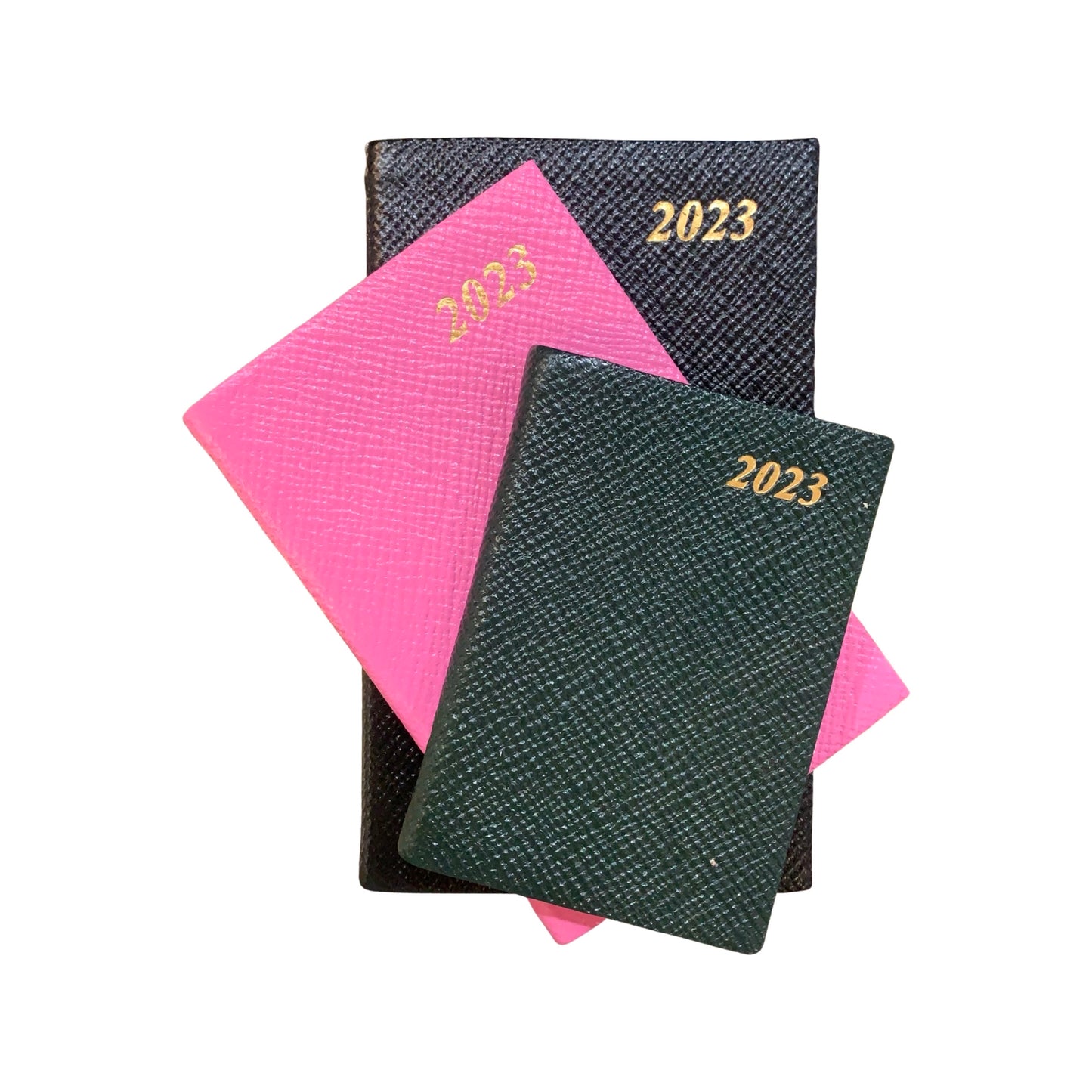 YEAR 2023 CROSSGRAIN Leather Pocket Calendar Book | 3 x 2" | D732L