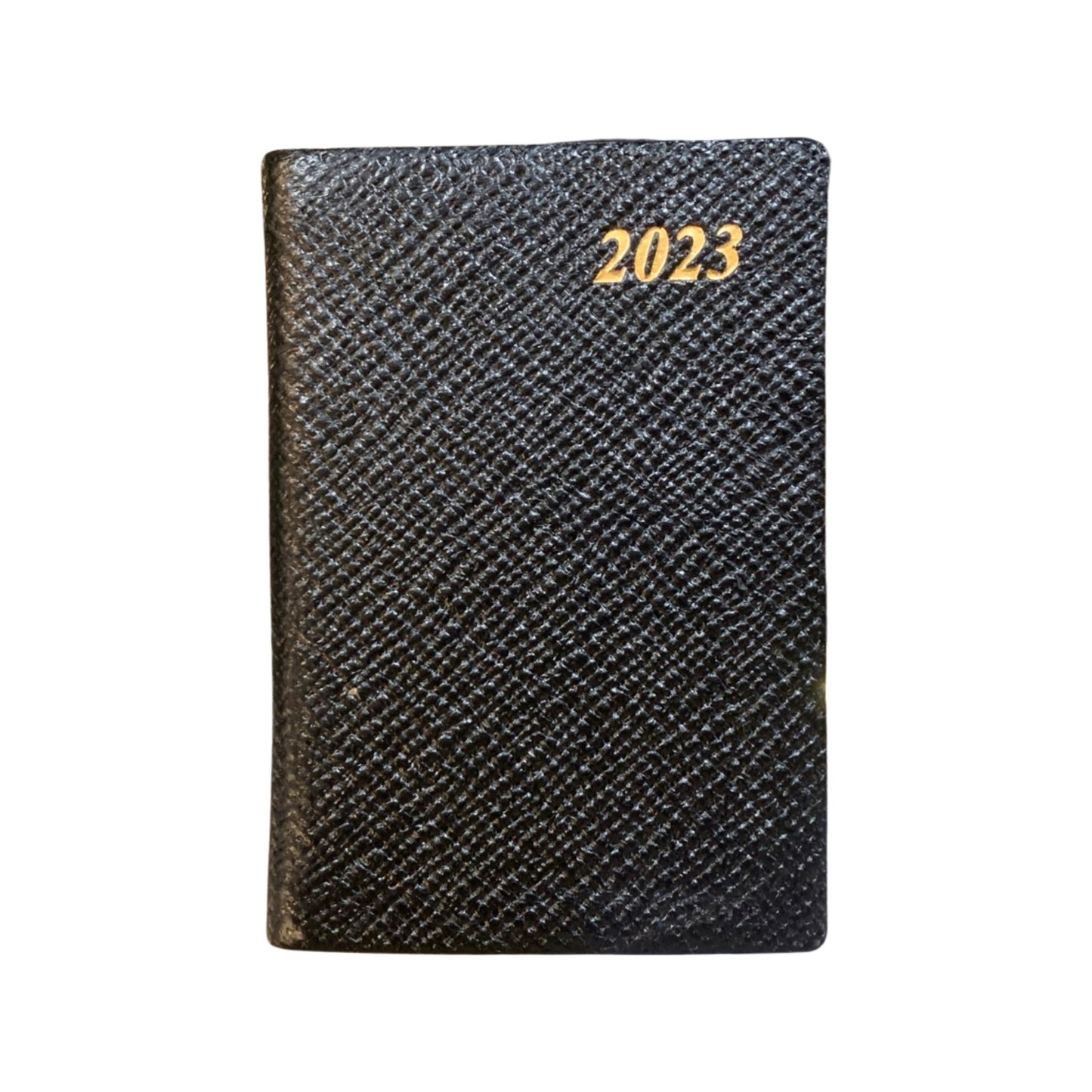 YEAR 2023 CROSSGRAIN Leather Pocket Calendar Book | 3 x 2" | D732L