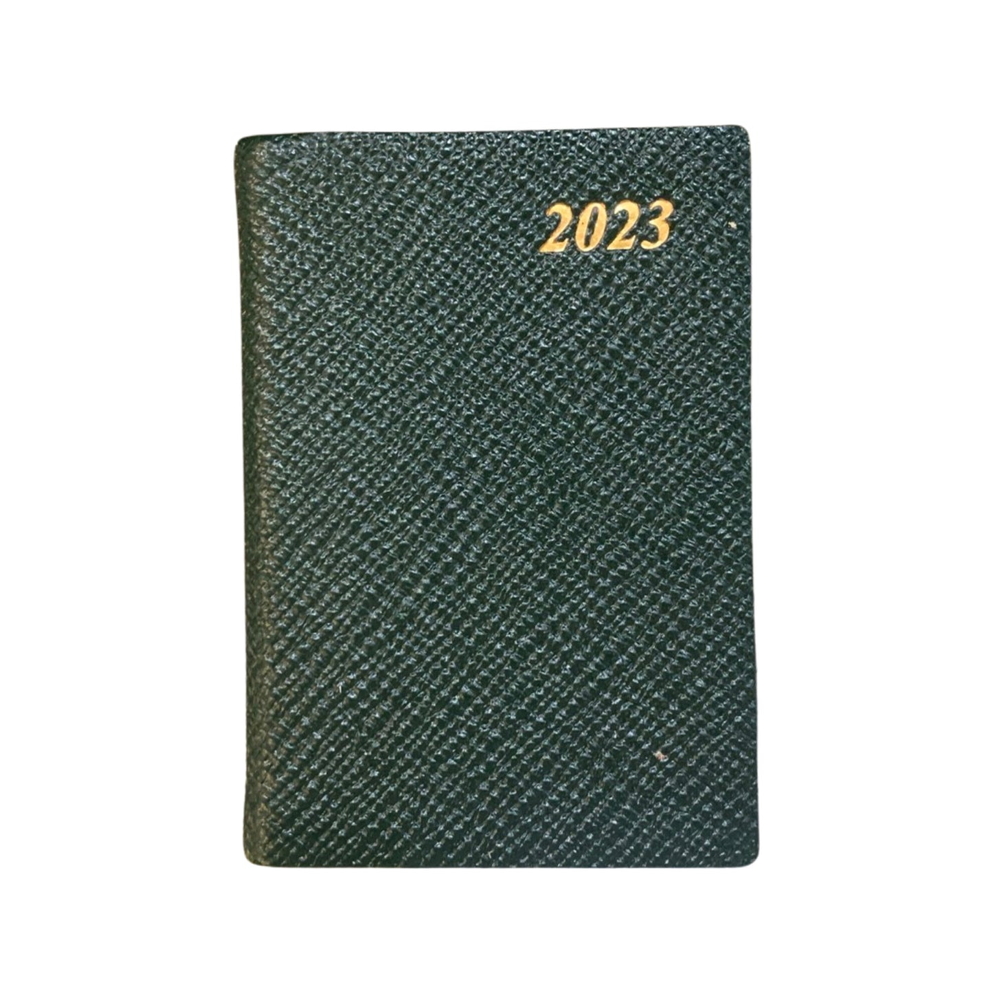 YEAR 2023 CROSSGRAIN Leather Pocket Calendar Book | 3 x 2" | D732L