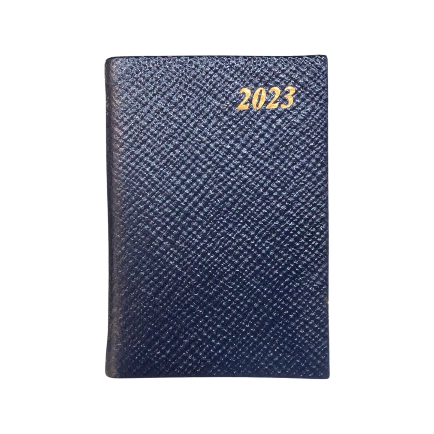 YEAR 2023 CROSSGRAIN Leather Pocket Calendar Book | 3 x 2" | D732L