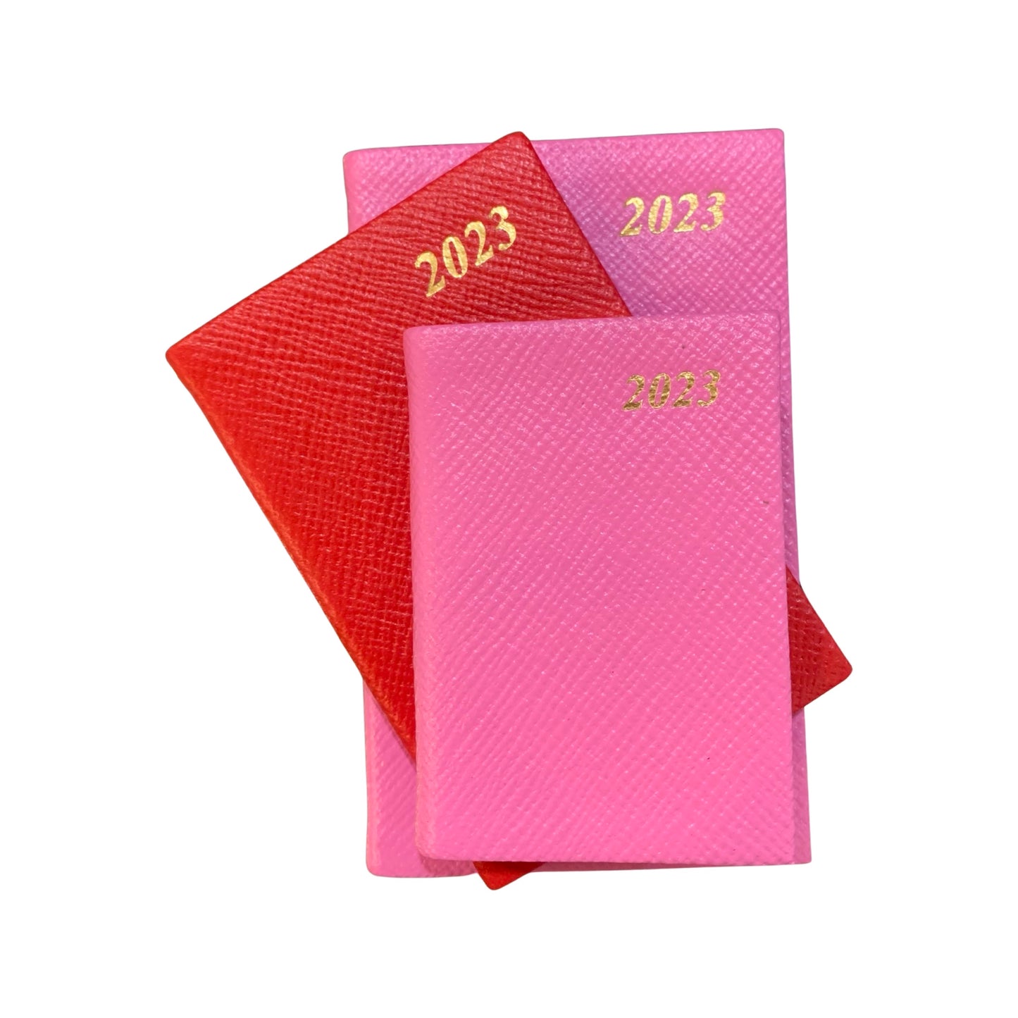 YEAR 2023 CROSSGRAIN Leather Pocket Calendar Book | 3 x 2" | D732L