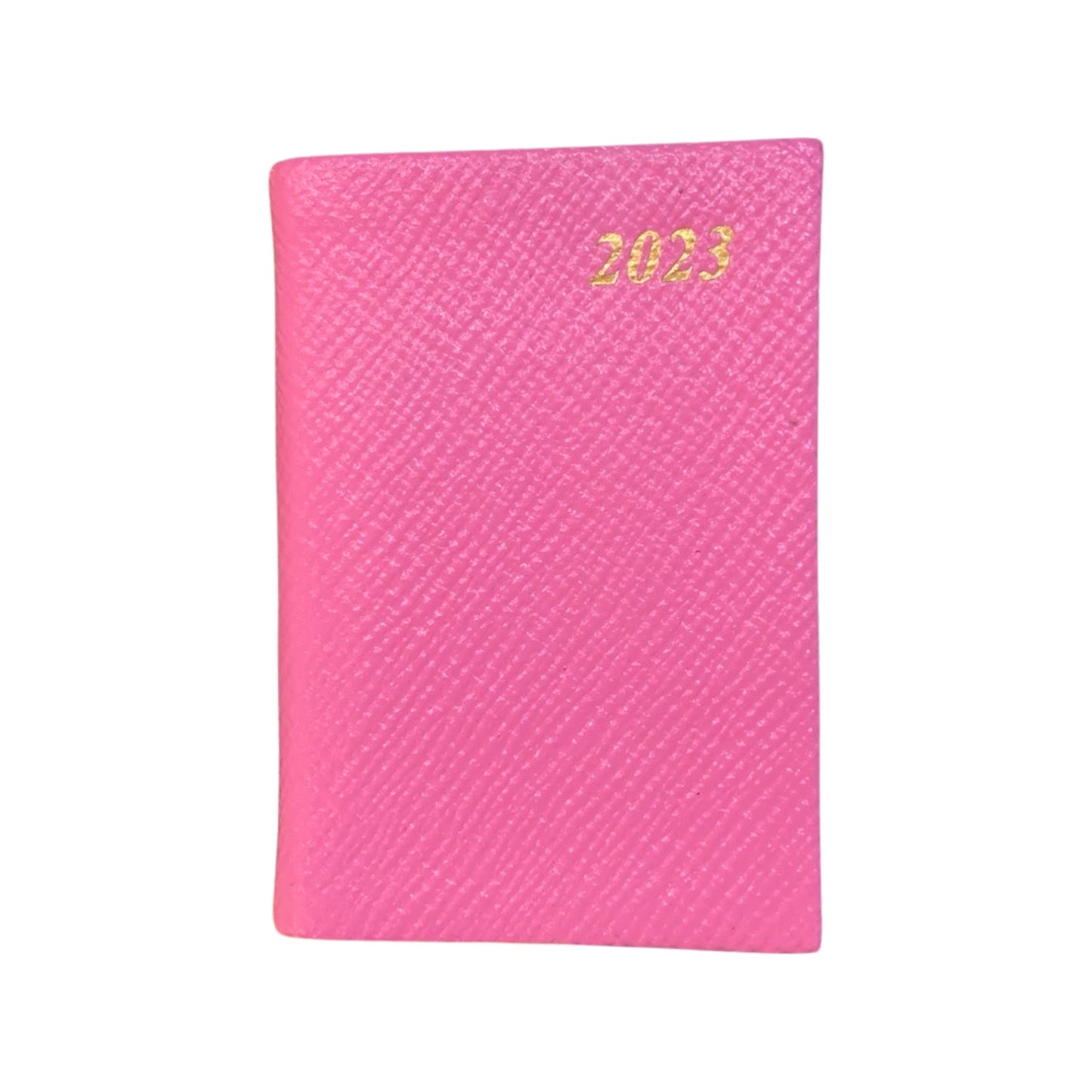 YEAR 2023 CROSSGRAIN Leather Pocket Calendar Book | 3 x 2" | D732L