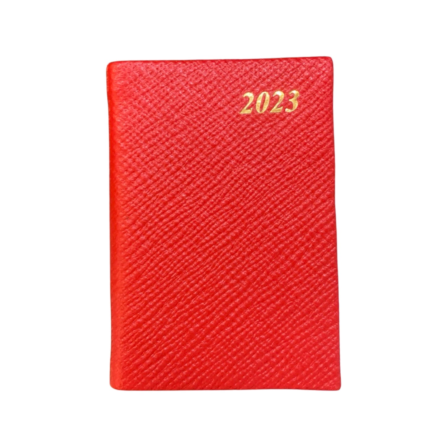 YEAR 2023 CROSSGRAIN Leather Pocket Calendar Book | 3 x 2" | D732L