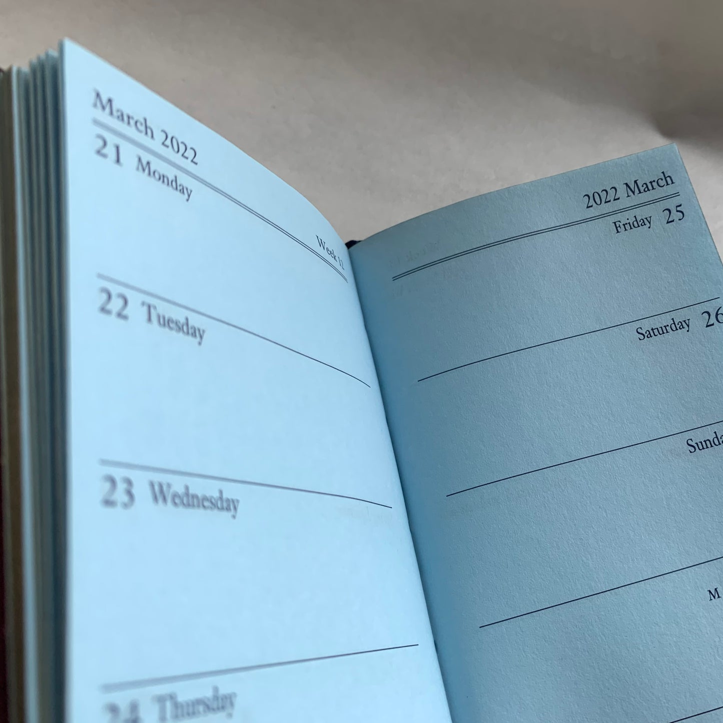 YEAR 2022 Leather Pocket Planner | 5 x 3" | BONDED LEATHER | D753BL