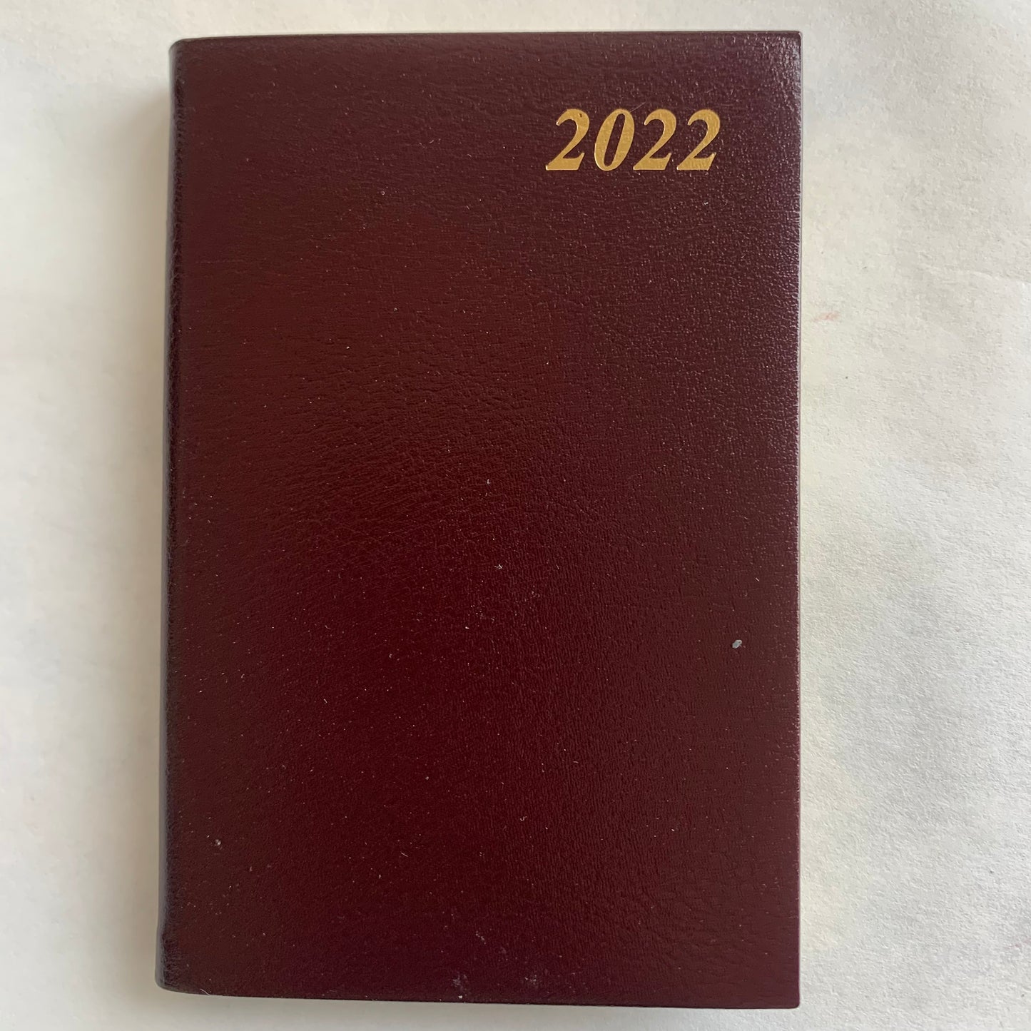 YEAR 2022 Leather Pocket Planner | 4 x 2.5" | BONDED LEATHER | D742BL