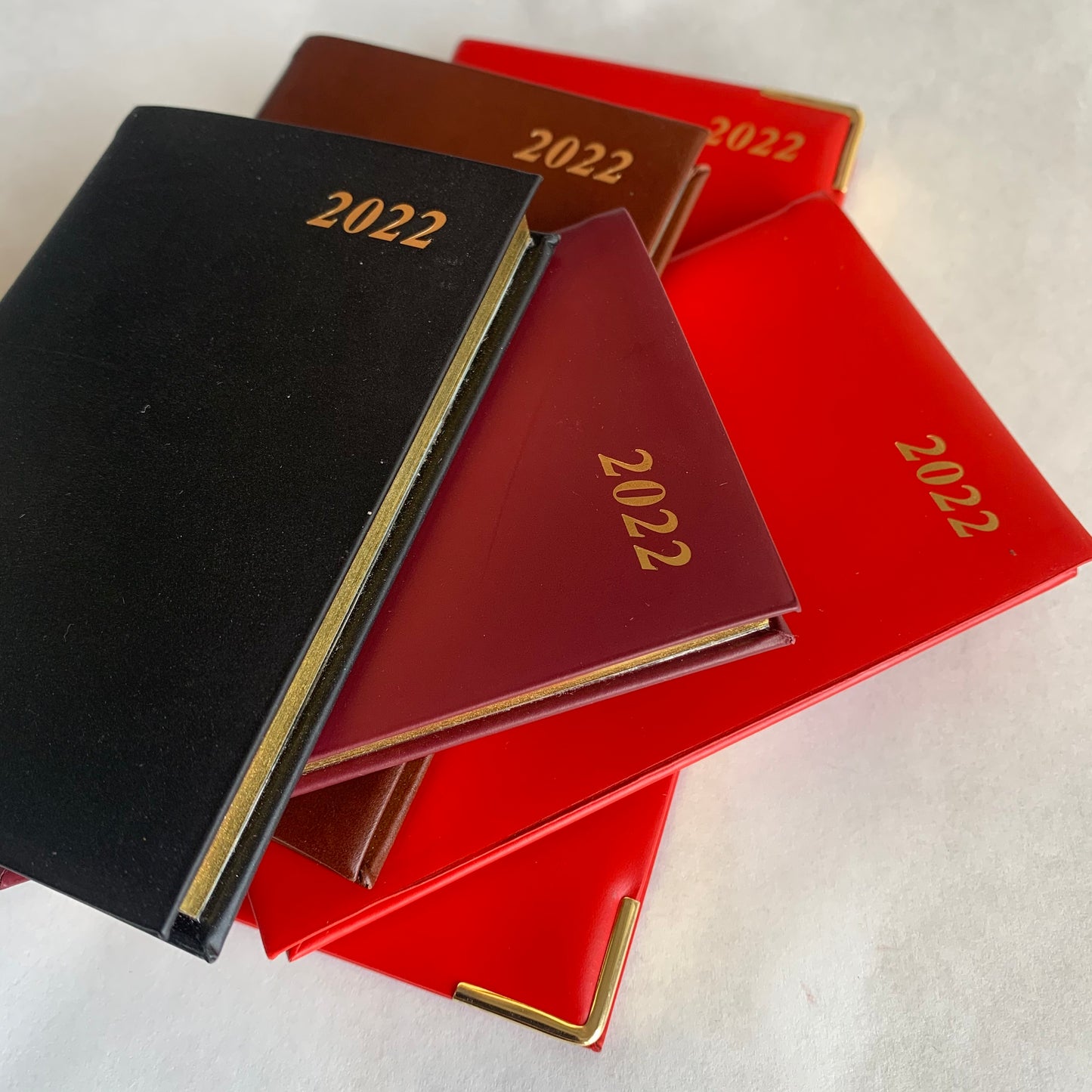 YEAR 2022 CALF Leather Pocket Agenda Book | 4 by 2.5" | D742C