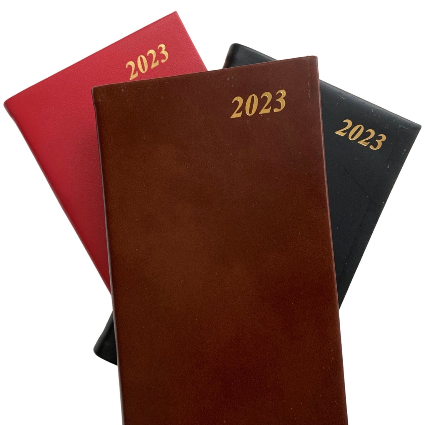 YEAR 2023 CALF Leather Pocket Agenda Book | 4 by 2.5" | D742C