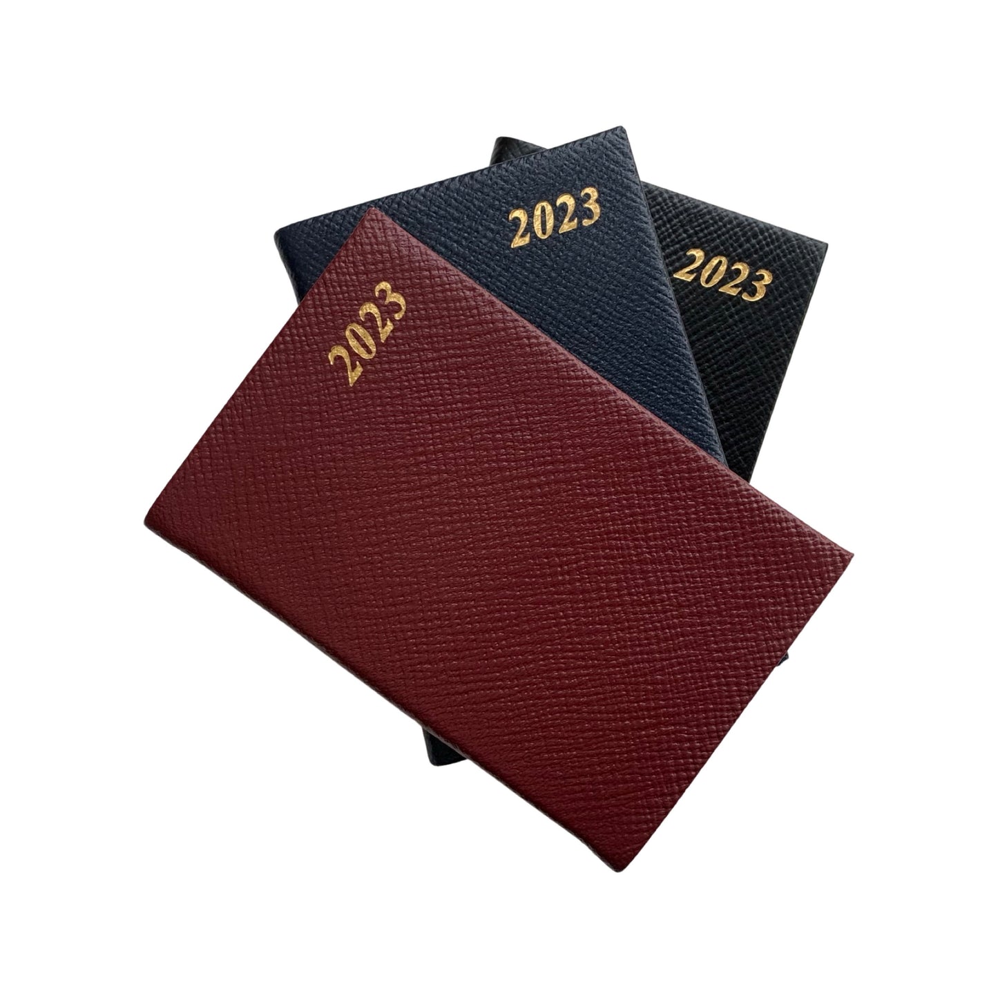 YEAR 2023 CROSSGRAIN Leather Pocket Calendar Book | 4 x 2.5" | D742L