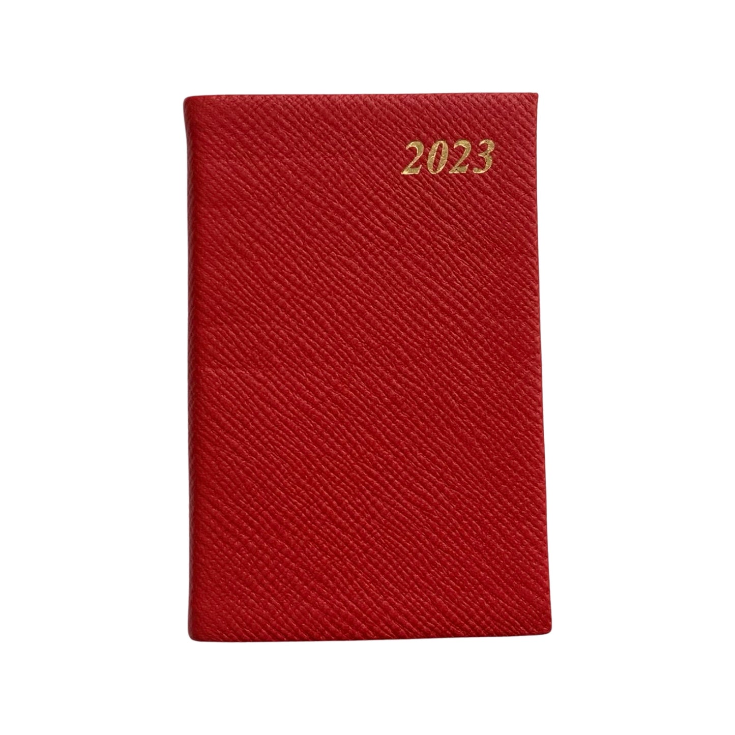 YEAR 2023 CROSSGRAIN Leather Pocket Calendar Book | 4 x 2.5" | D742L