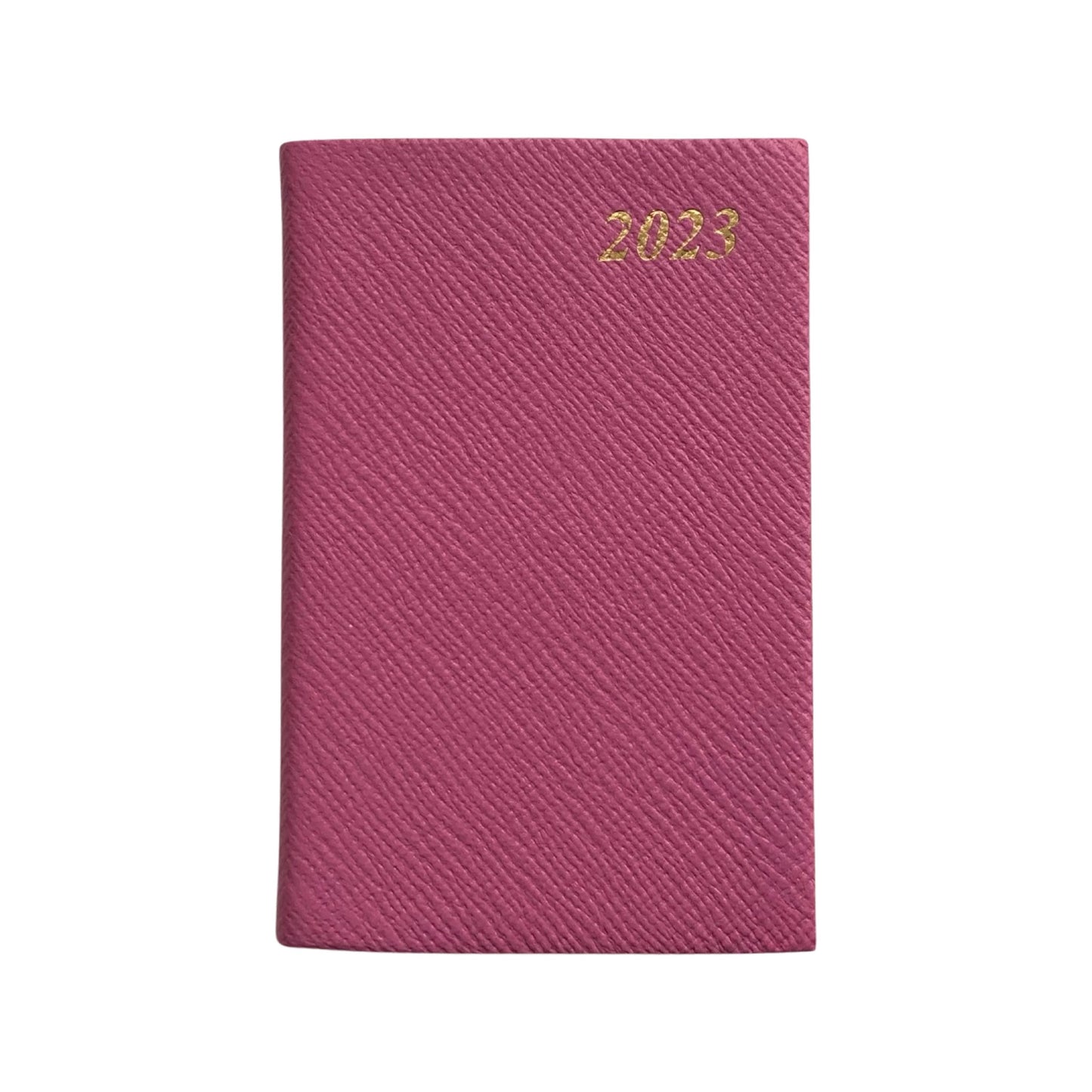 YEAR 2023 CROSSGRAIN Leather Pocket Calendar Book | 4 x 2.5" | D742L