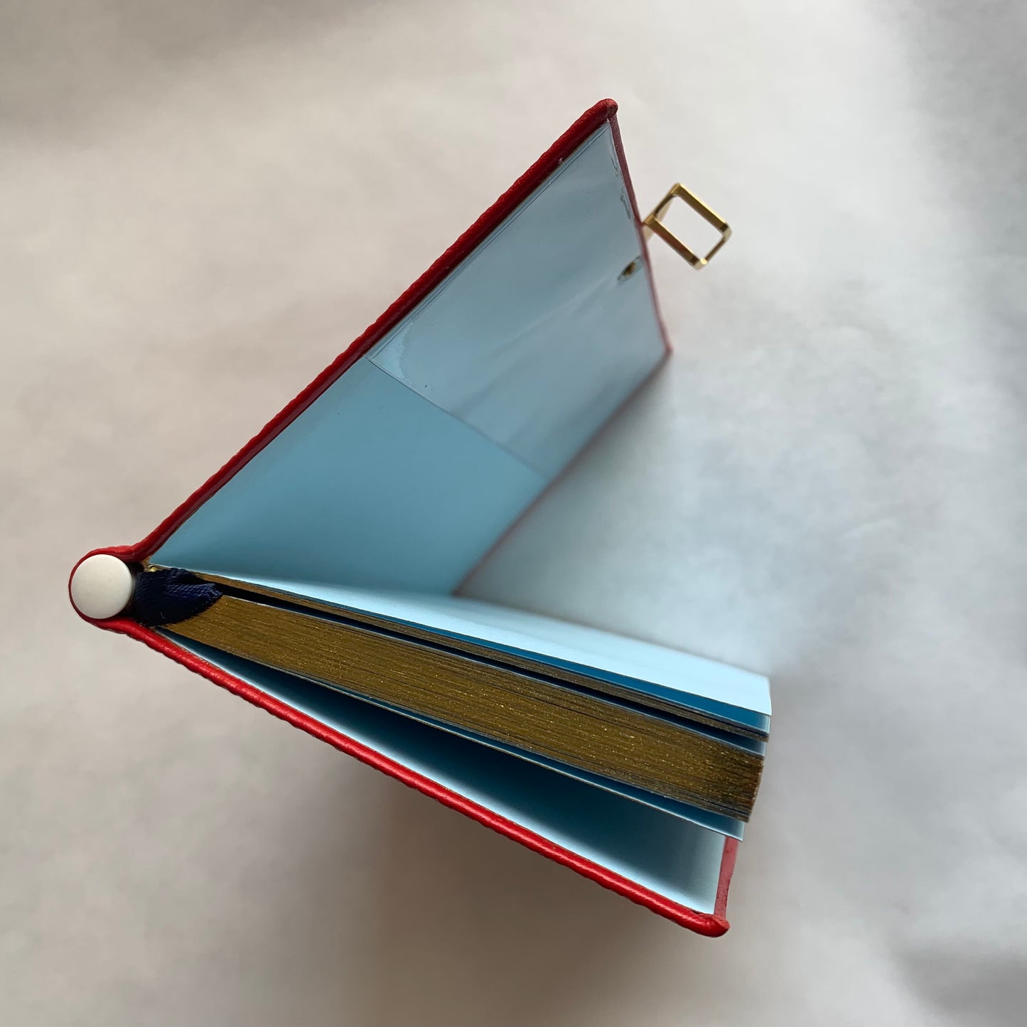 YEAR 2022 CROSSGRAIN Leather Pocket Calendar Book | 4 x 2.5" | Pencil with Gold Clasp | D742LJC
