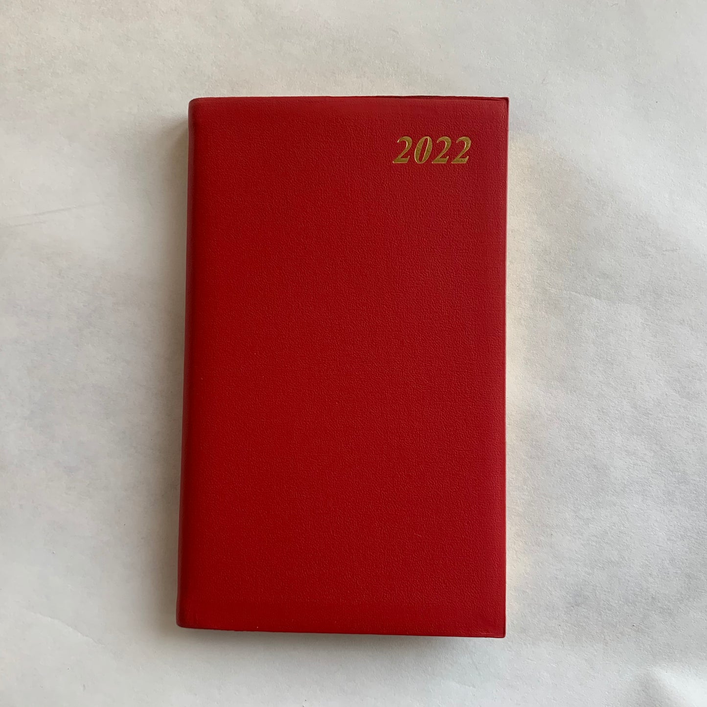 YEAR 2022 Leather Pocket Planner | 4 x 2.5" | BONDED LEATHER | D742BL