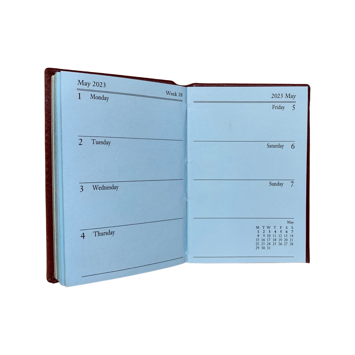 YEAR 2023 BONDED Leather Pocket Planner | 5 x 3" | D753BL