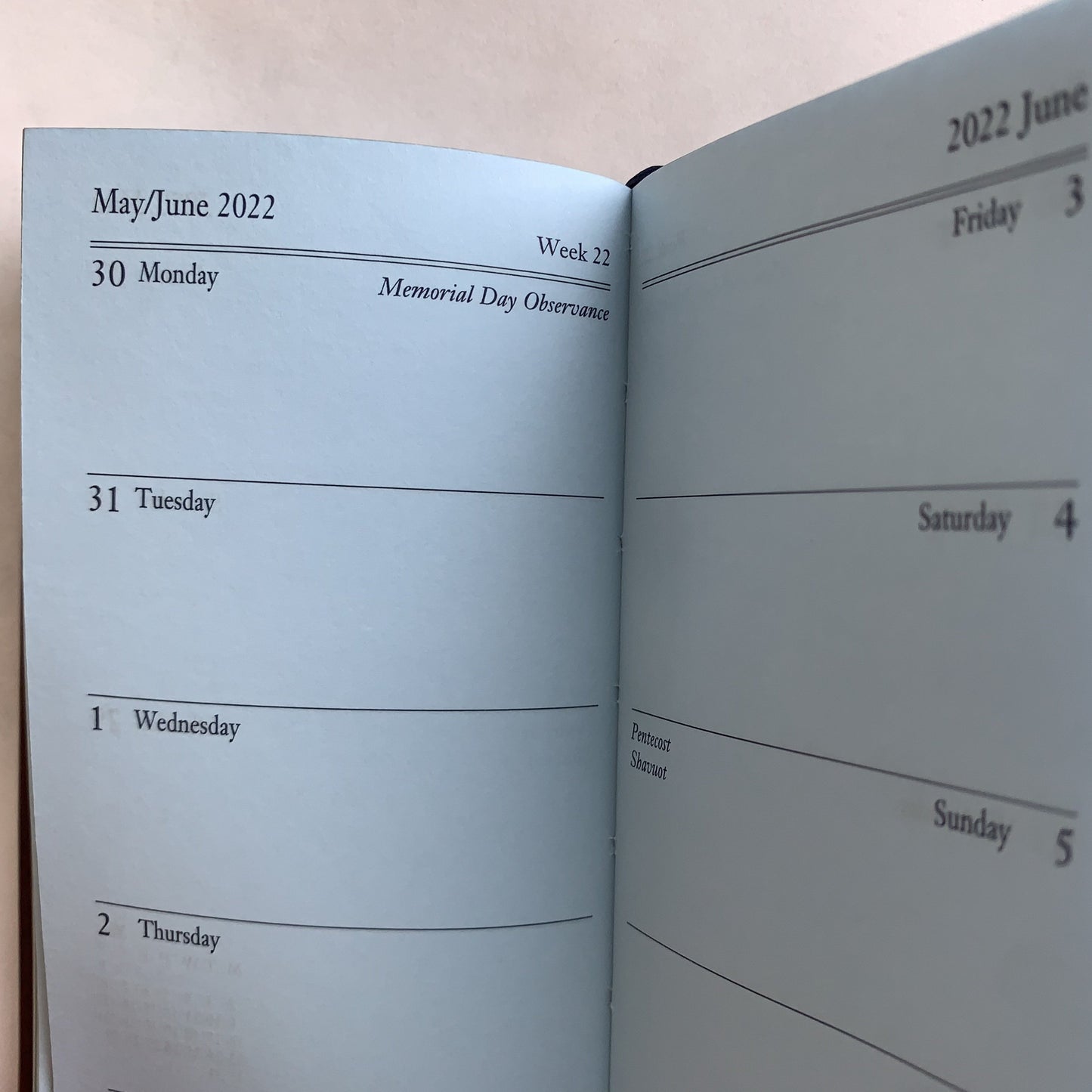 YEAR 2022 CALF Leather Pocket Agenda Book | 5 x 3" | D753C