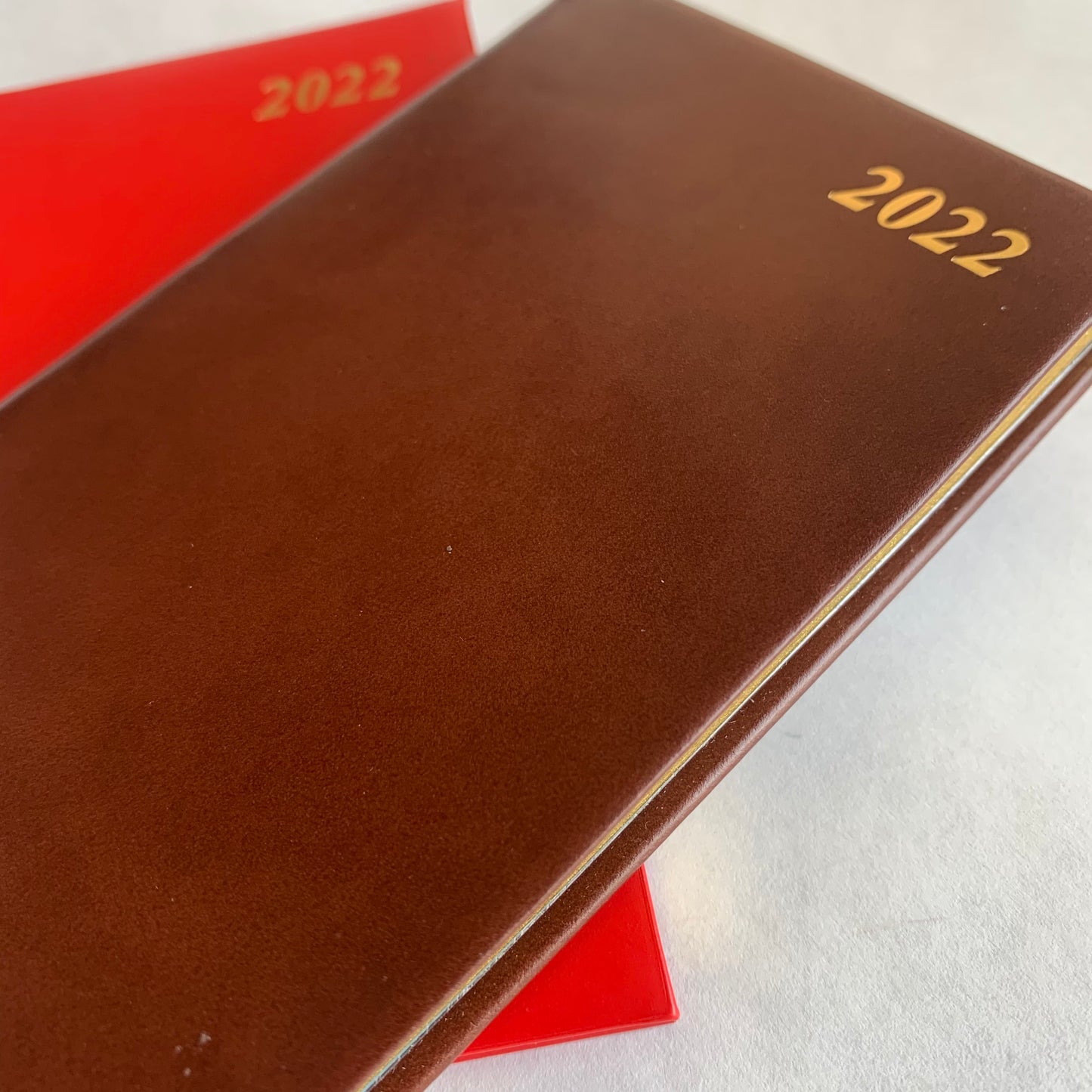 YEAR 2022 CALF Leather Pocket Agenda Book | 4 by 2.5" | D742C