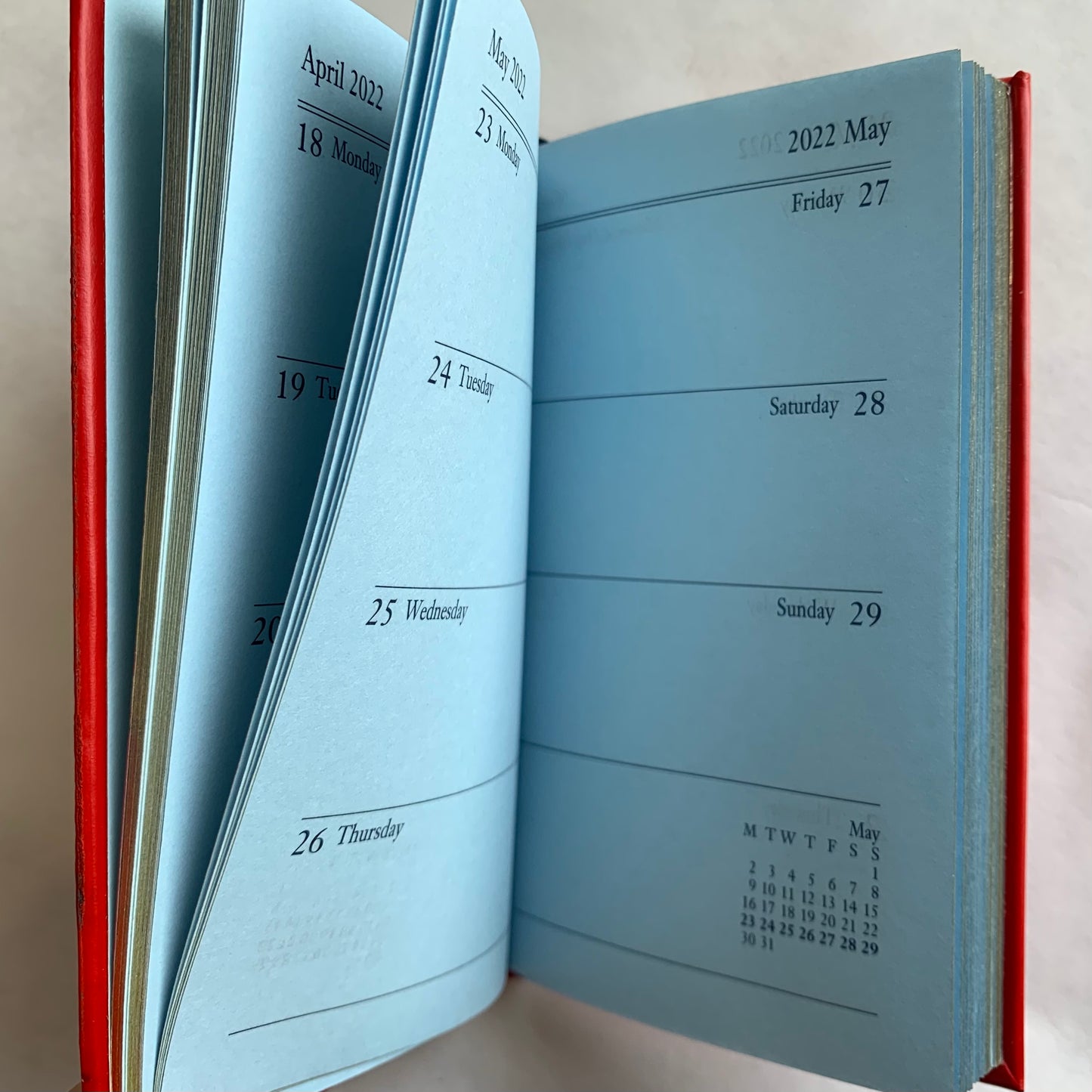 YEAR 2022 CALF Leather Pocket Agenda Book | 4 by 2.5" | D742C