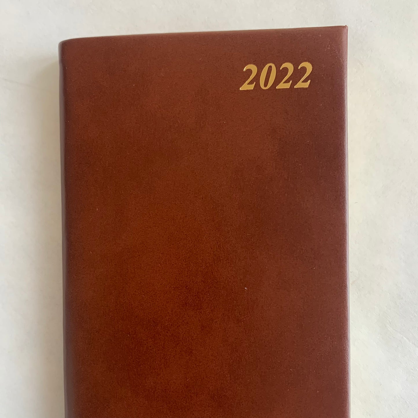 YEAR 2022 CALF Leather Pocket Agenda Book | 4 by 2.5" | D742C
