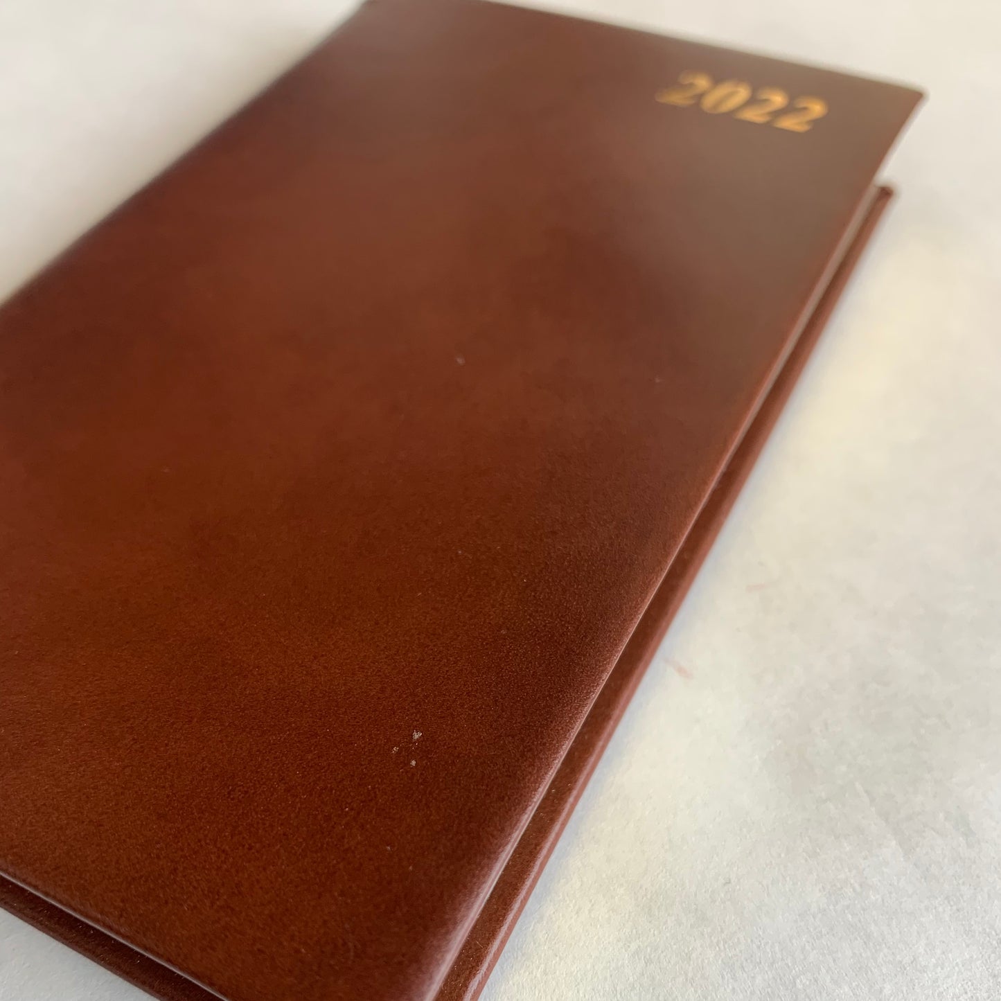 YEAR 2022 CALF Leather Pocket Agenda Book | 4 by 2.5" | D742C