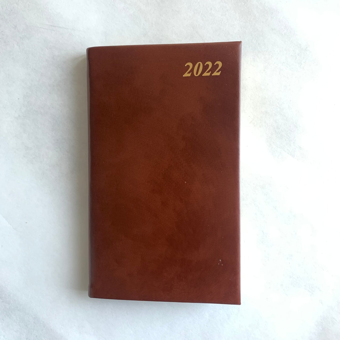 YEAR 2022 CALF Leather Pocket Agenda Book | 4 by 2.5" | D742C