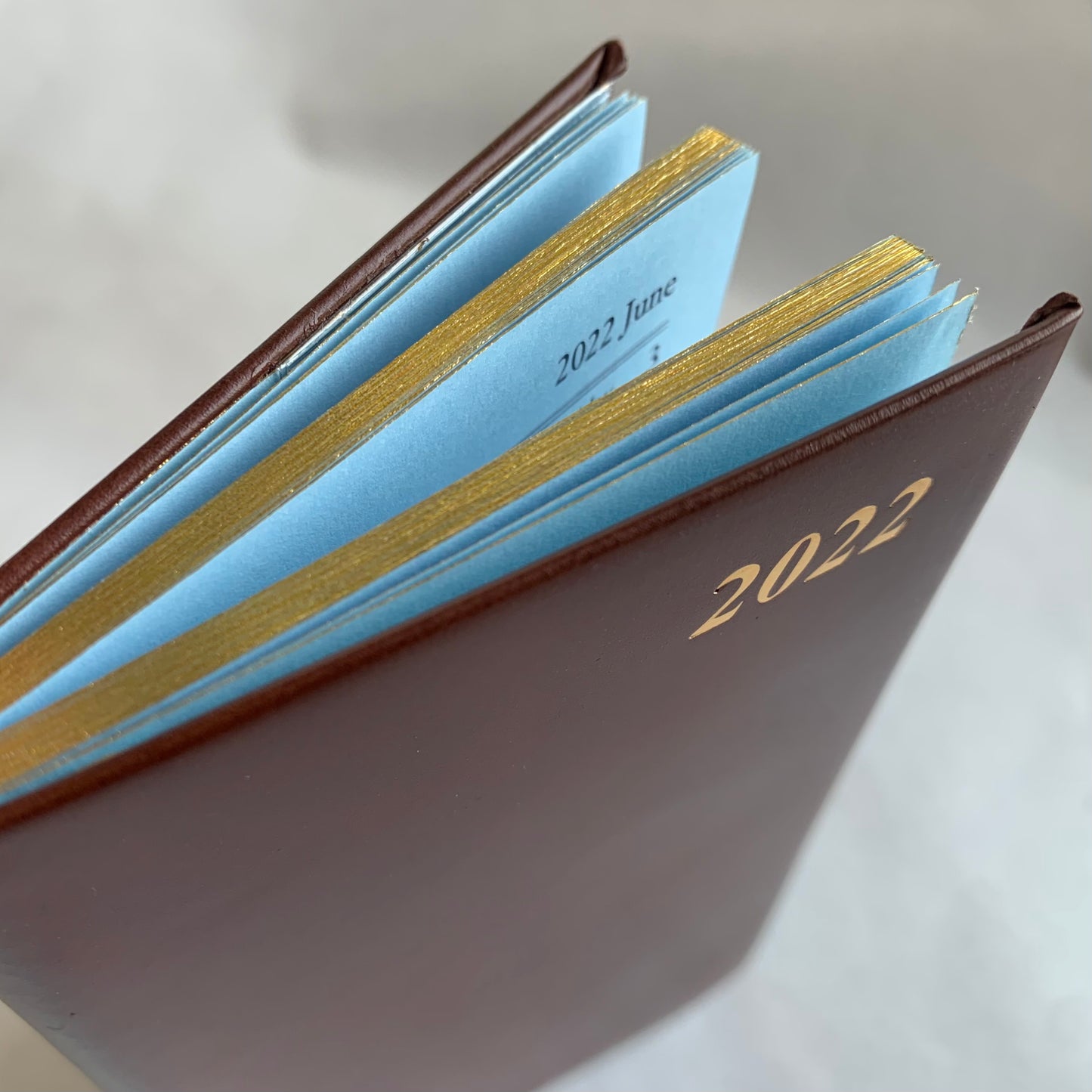 YEAR 2022 CALF Leather Pocket Agenda Book | 4 by 2.5" | D742C