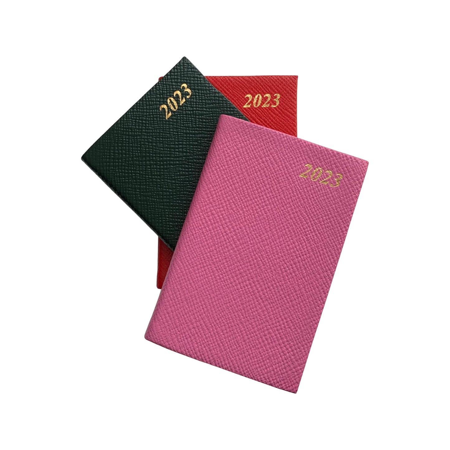 YEAR 2023 CROSSGRAIN Leather Pocket Calendar Book | 5 x 3" | D753L