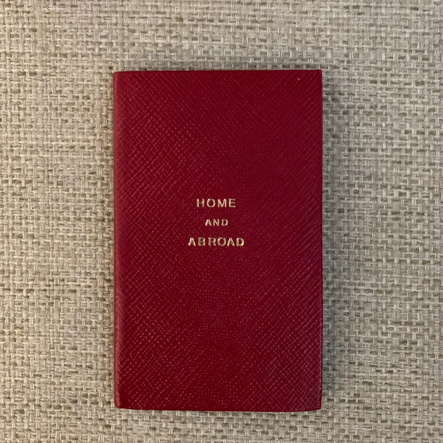 Address Book | Home and Abroad | Pocket Address Book | 5 by 3 inches | Cross Grain Leather | A53LHA