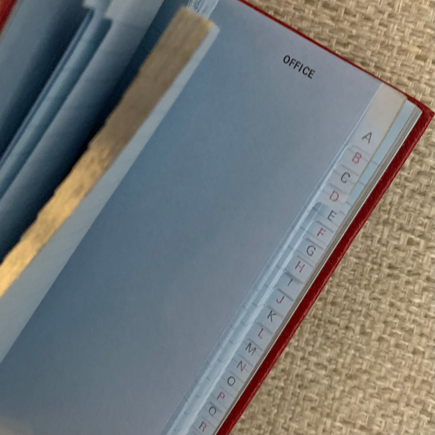 Address Book | Home and Abroad | Pocket Address Book | 5 by 3 inches | Cross Grain Leather | A53LHA