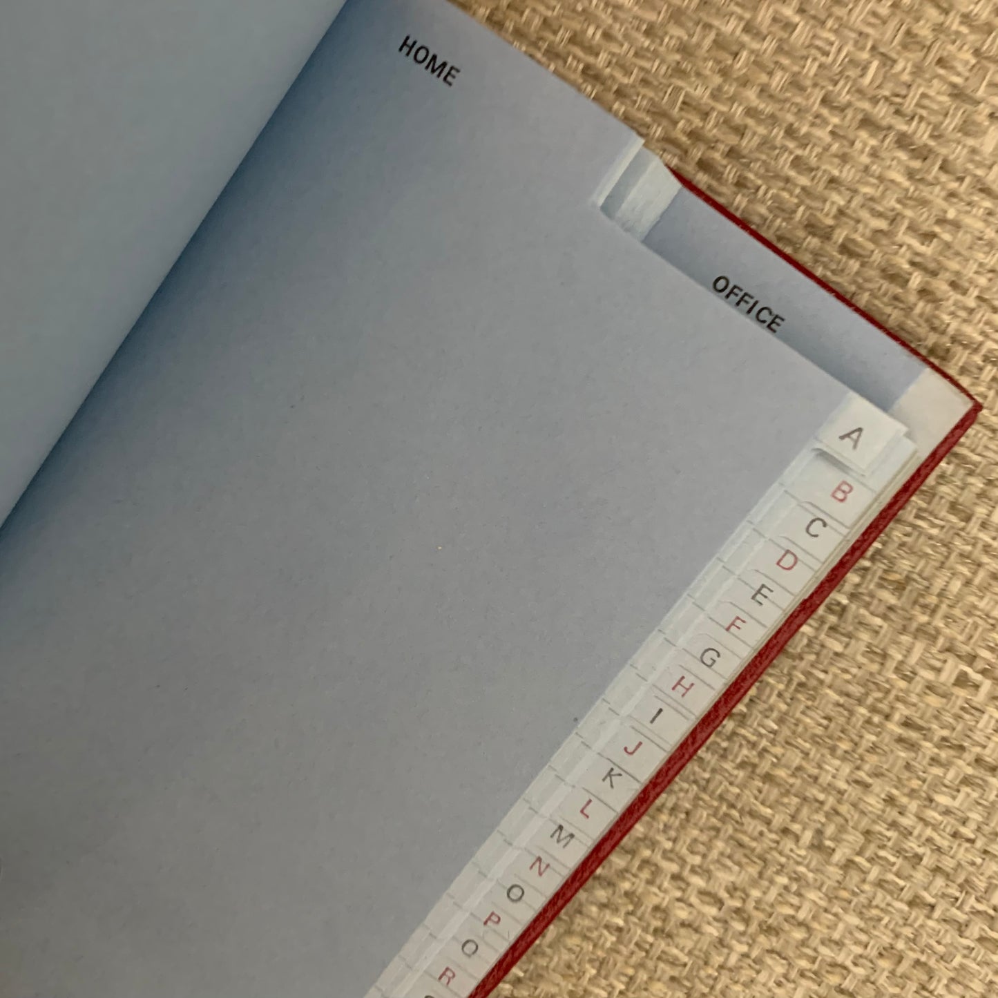 Address Book | Home and Abroad | Pocket Address Book | 5 by 3 inches | Cross Grain Leather | A53LHA