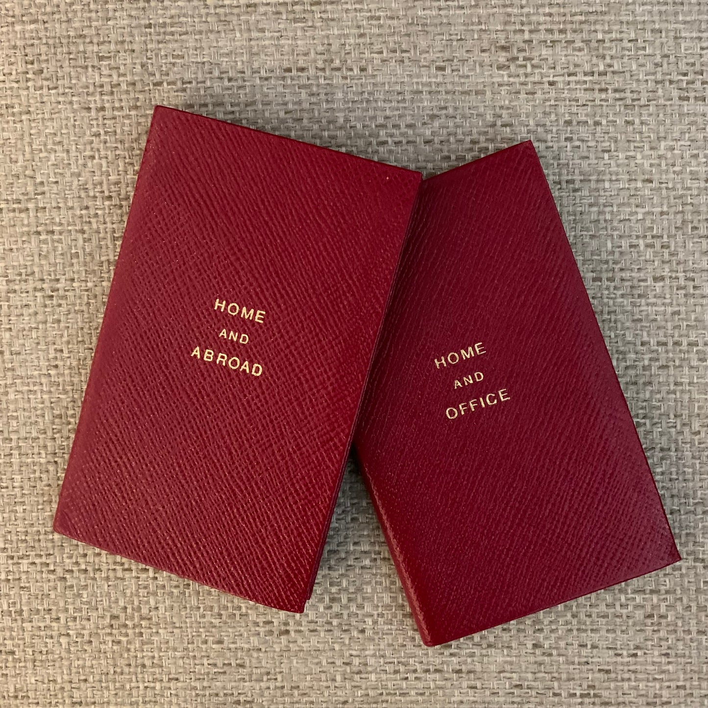 Address Book | Home and Abroad | Pocket Address Book | 5 by 3 inches | Cross Grain Leather | A53LHA