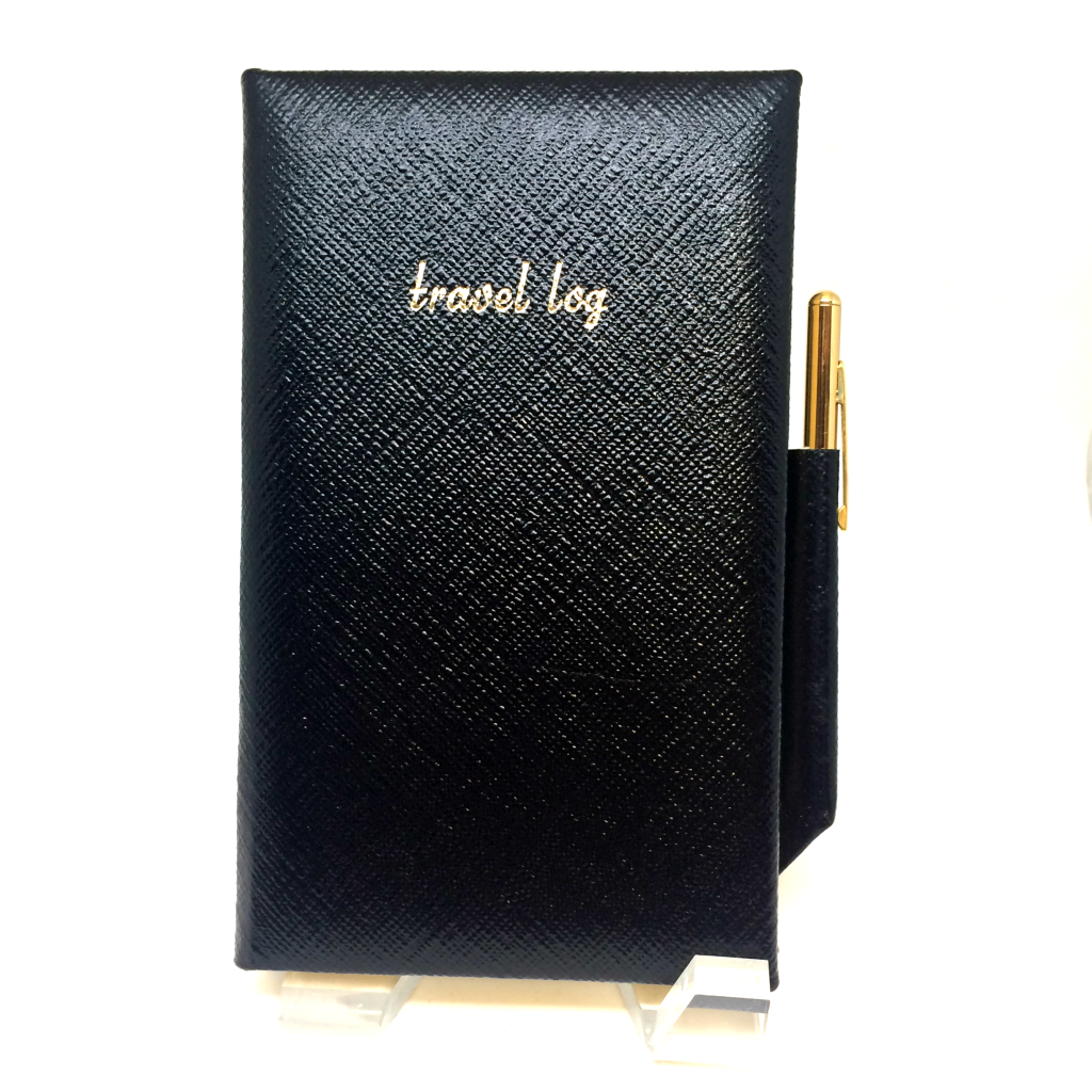 Crossgrain Leather Travel Log with Pencil, 6 by 4 Inches-Notebooks-Sterling-and-Burke